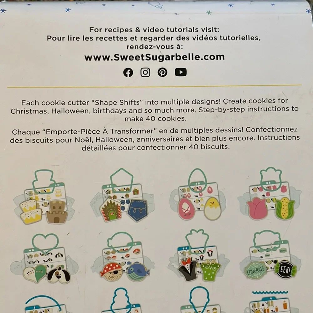 Sweet Sugarbelle® Animal Shape Shifter Cookie Cutter Set NEW